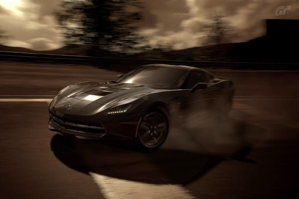 Corvette C7 Stingray Drifting