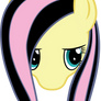 Emoshy/Cuttershy/ Emo Fluttershy Head