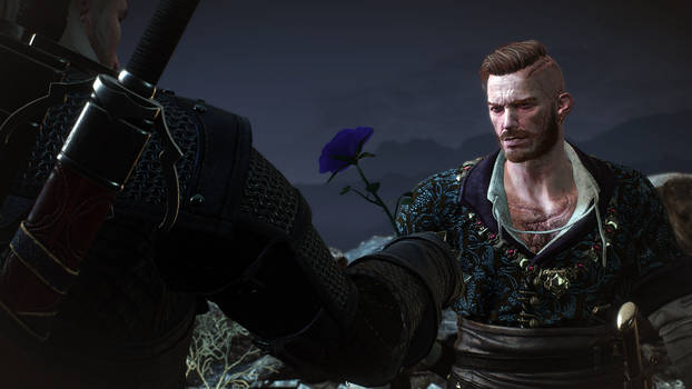 Geralt and Olgierd (Purple rose)