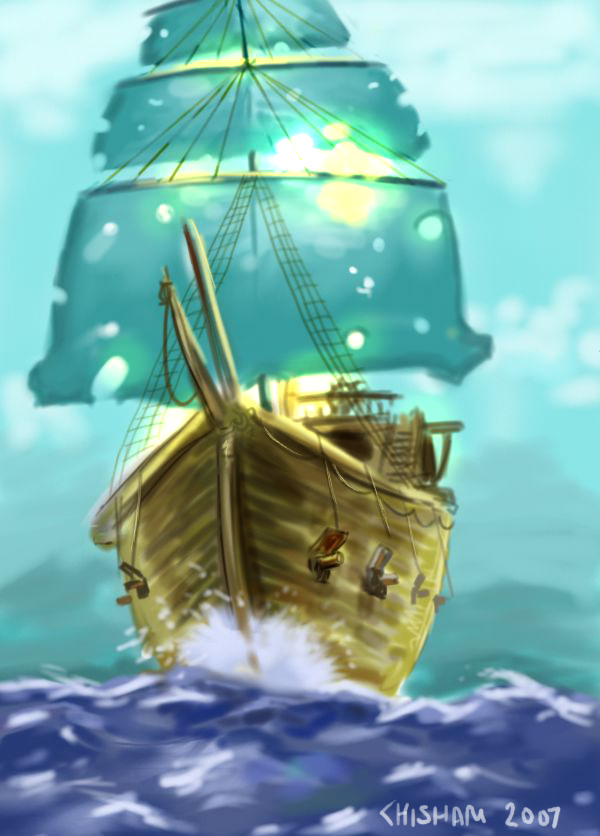 Wavebreaking Galleon