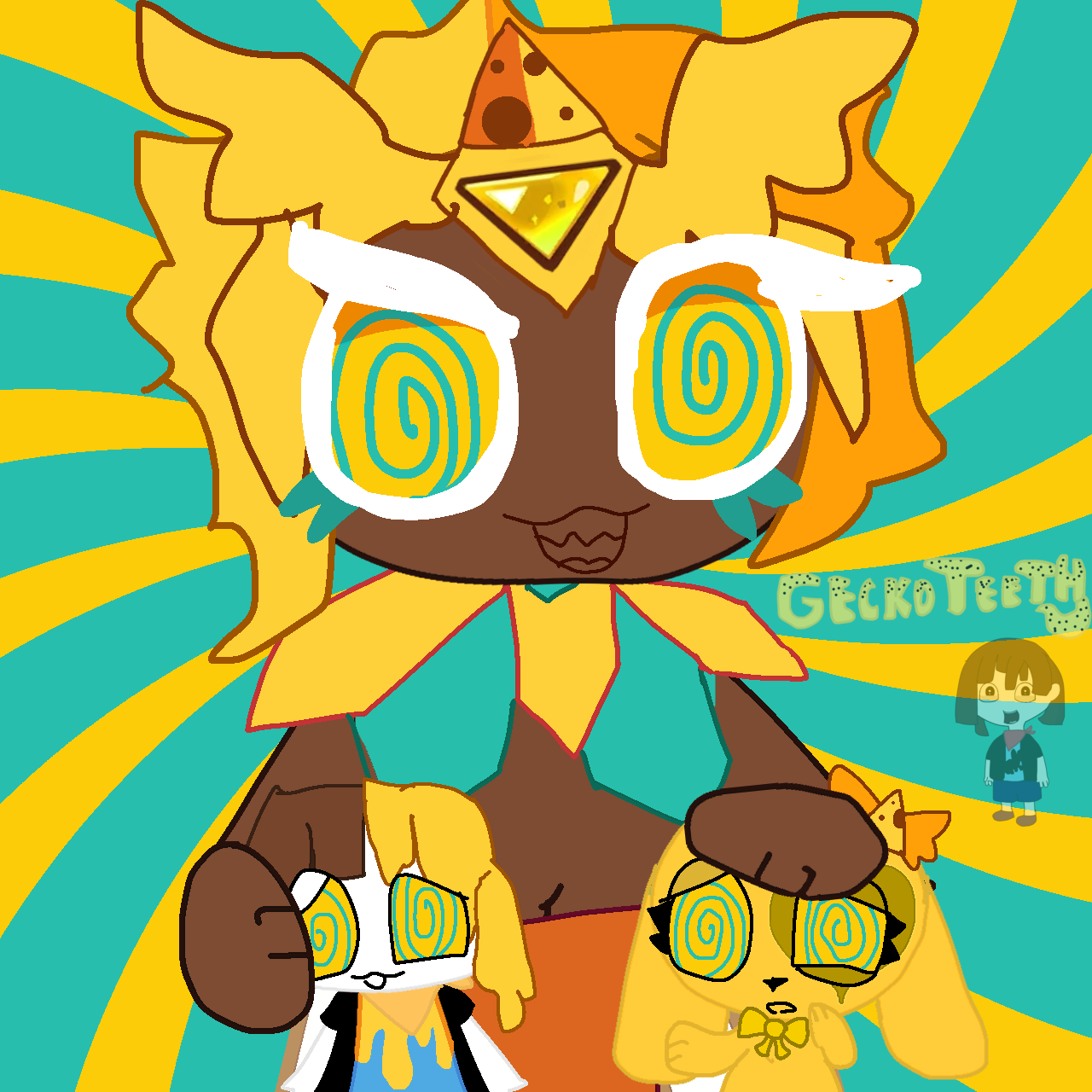 Golden cheese Cookies new heirs by GeckoTeeth on DeviantArt