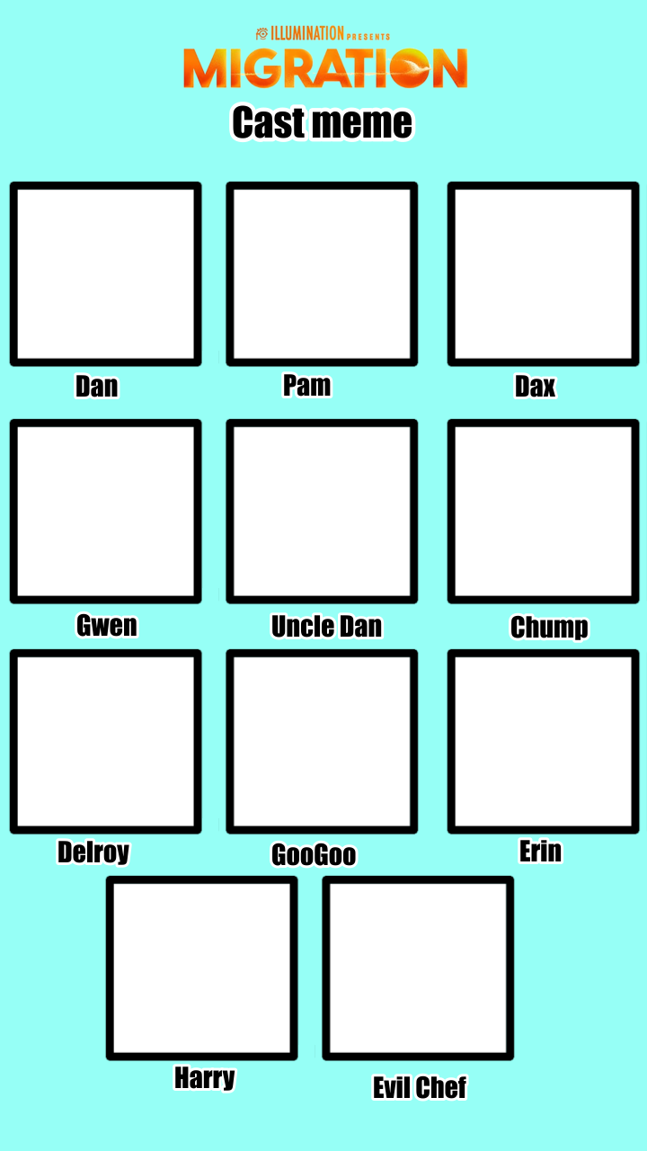 Migration Cast Meme By GeckoTeeth On DeviantArt Migration cast meme by geckoteeth on deviantart