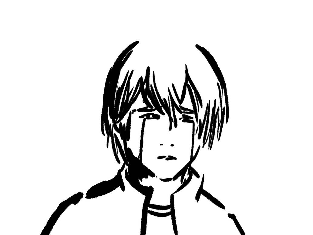 Sad boy sketch by denaltvega