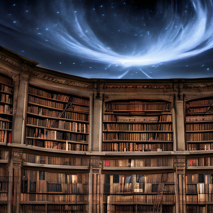 Library at night by trustinnerwisdom on DeviantArt
