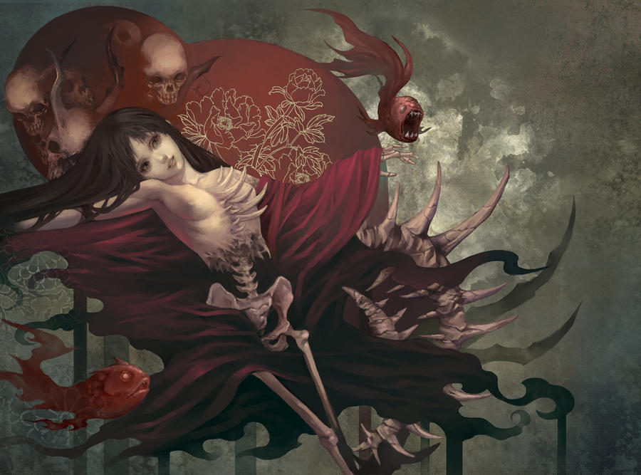 Japanese monster - female bone by rororei Japanese monster - female bone by rororei