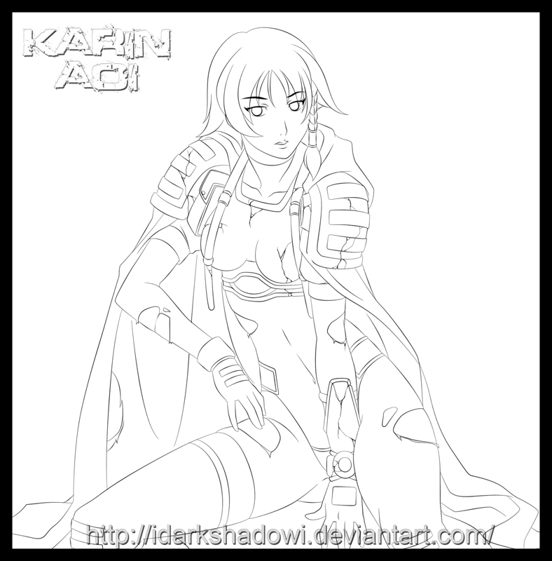 KARIN AOI LINEART