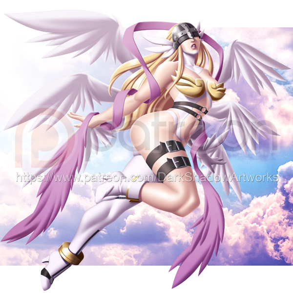 Angel digimon / Digimon anjo by Poketbiscuit on DeviantArt