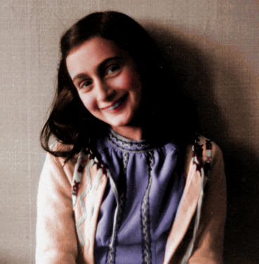 the real anne frank in color