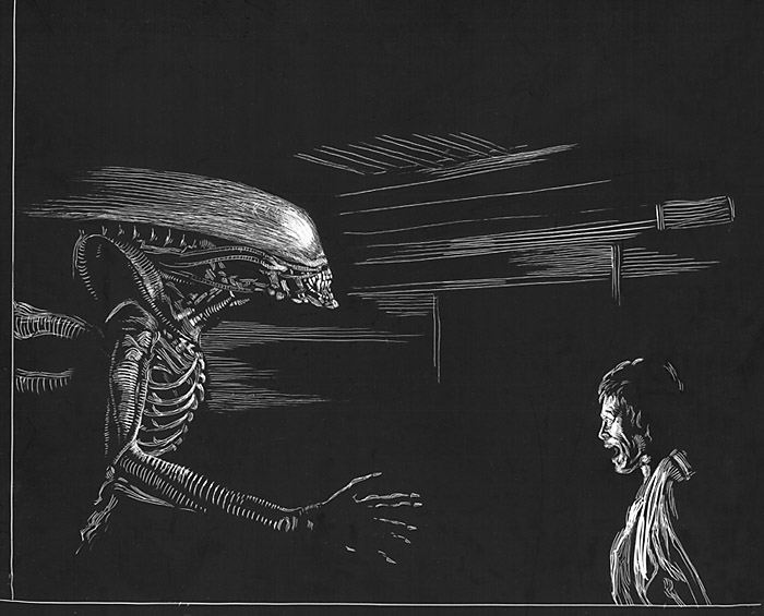 Alien Scratchboard