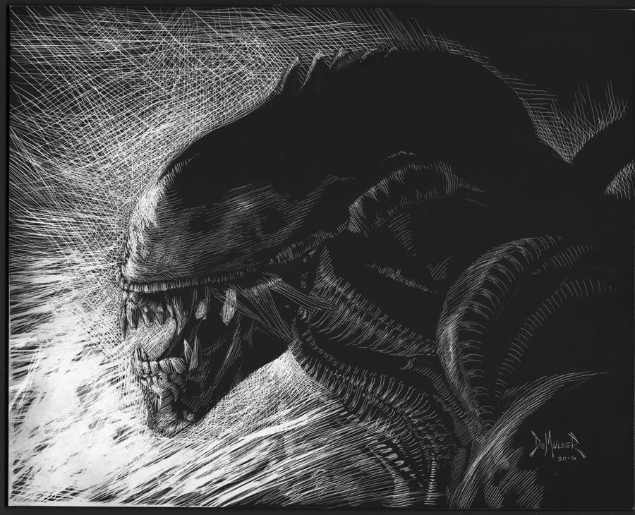 Alien Back Scratch AlienScratchboard by kimdemulder on DeviantArt