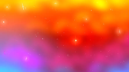 Backround Practice (Rainbow Cloud Starscape)