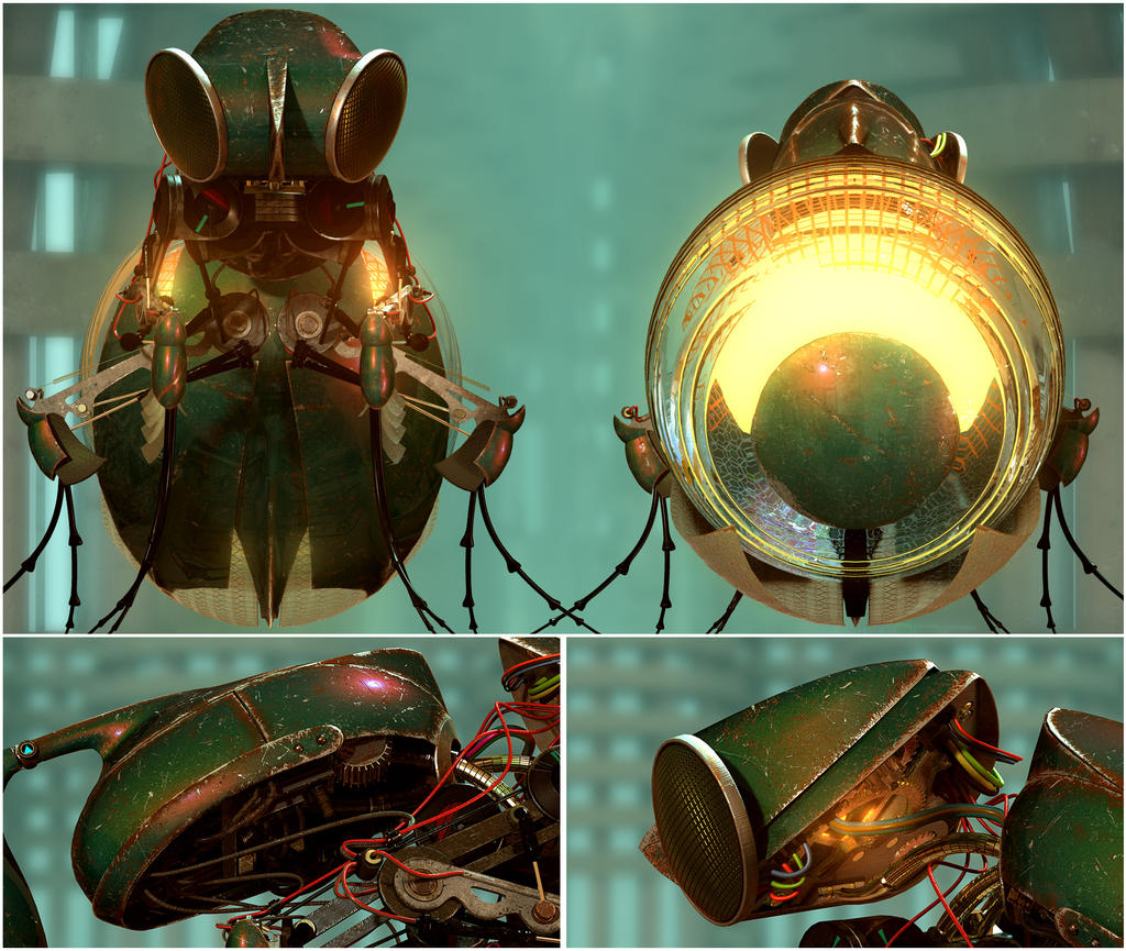 Cyborg Insectoid Insectoid 03 by MarianAnton on DeviantArt