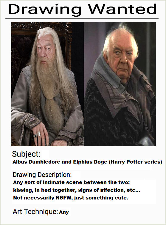 Drawing Wanted: Albus and Elphias