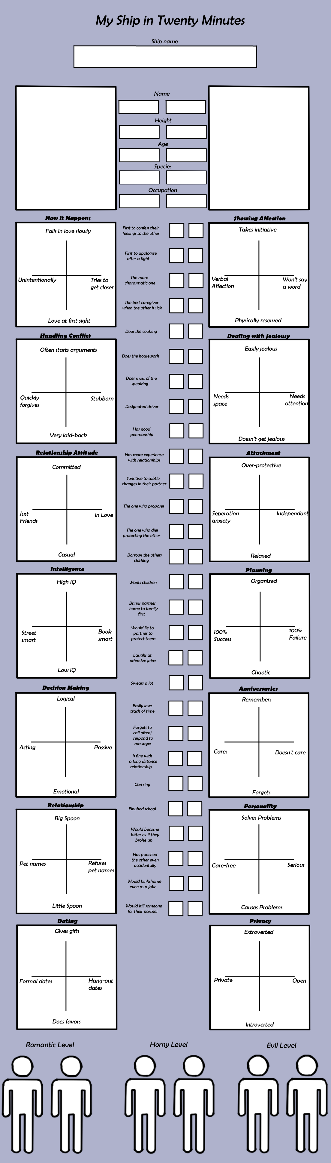 Massive Shipping Chart by AngelicMissMarie on DeviantArt