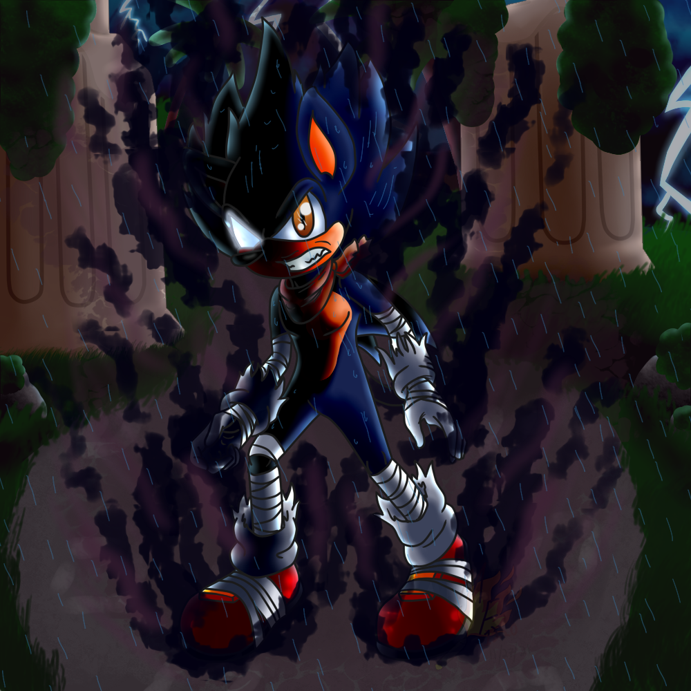 Dark sonic by DarkingTheHedgehog on DeviantArt