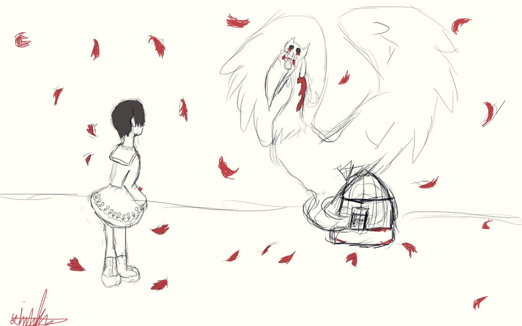Firebird Princess The cold Princess and the firebird Doodle by StressedGoat on DeviantArt