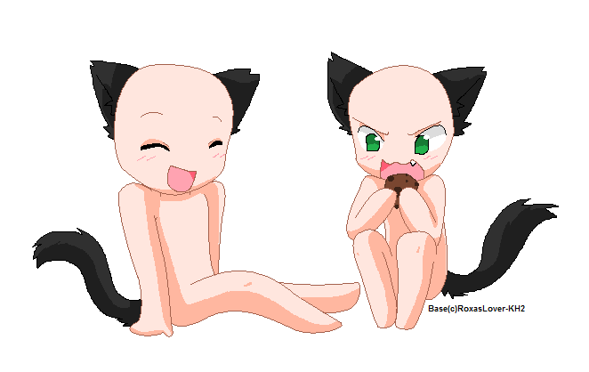 .: Chibi Neko Base :. by RoxasLover-KH2 on DeviantArt
