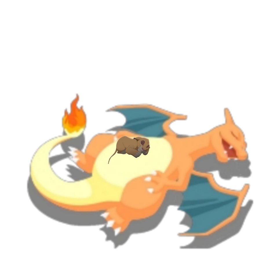 young simba sleeping in charizard's belly by teedkill12 on DeviantArt