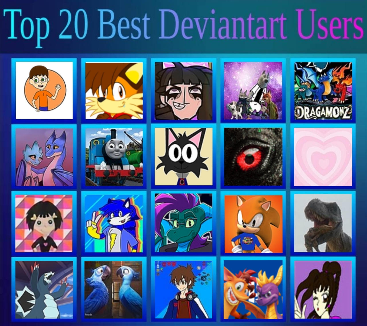 Deviantart Imageis My Top 20 Best DeviantArt users (my version) by teedkill12 on DeviantArt