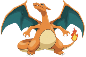 Charizard as the 90s