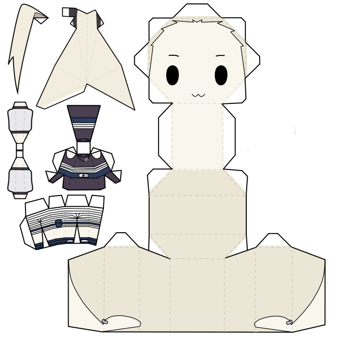 Papercraft classic Ino (remake) by VaNeSsA-SaNa-DoOdLeS on DeviantArt