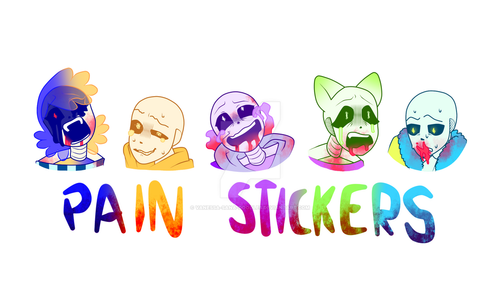 Pain Sticker Design Pain stickers (dl) by VaNeSsA-SaNa-DoOdLeS on DeviantArt
