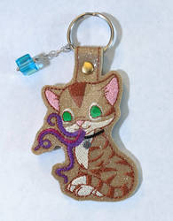 Goose Keychain with Tesseract Charm