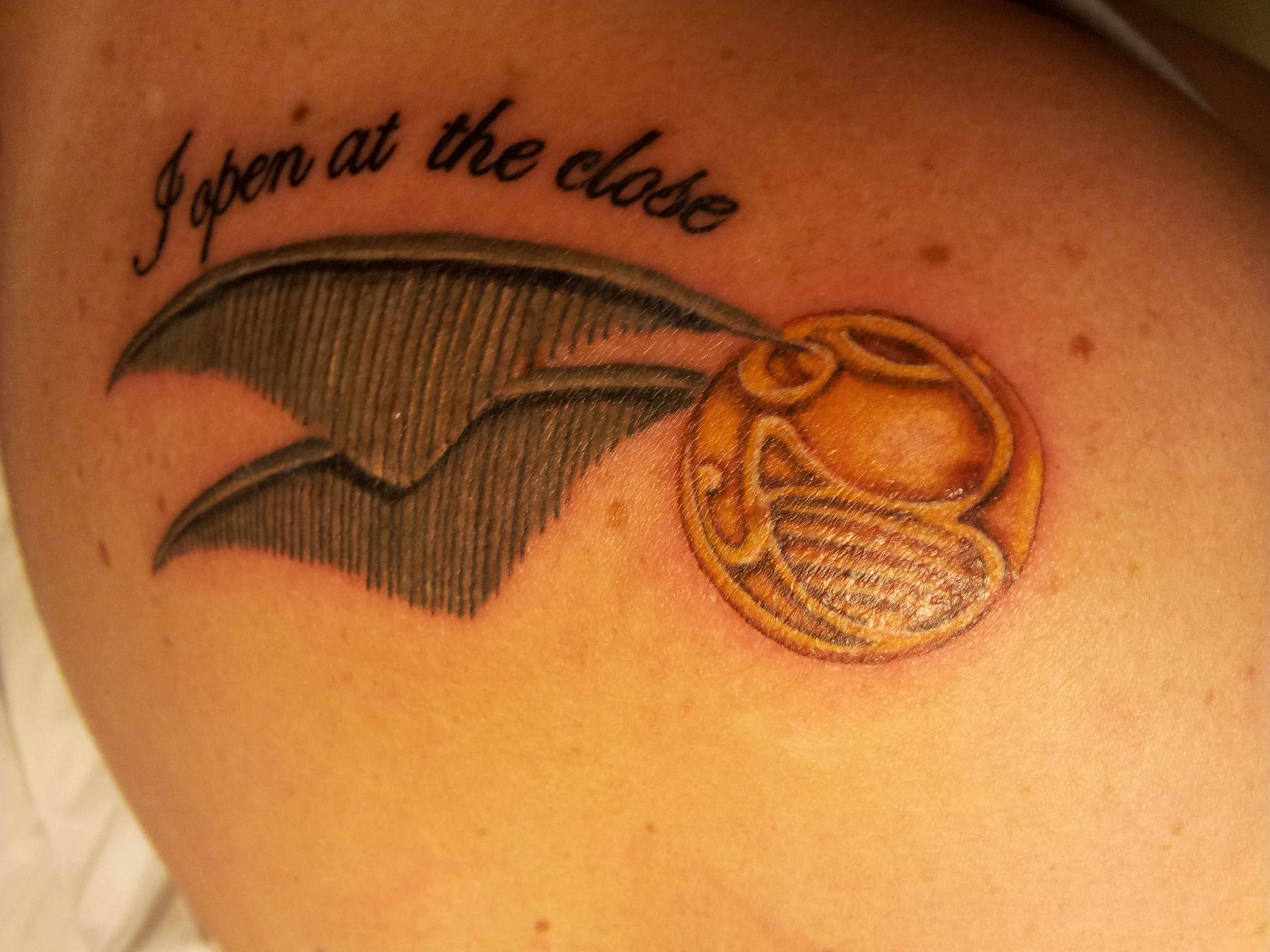 my Snitch Tattoo!