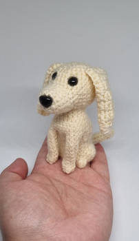 Tiny Golden Retriever crochet