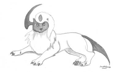 Absol: Inktober day 4