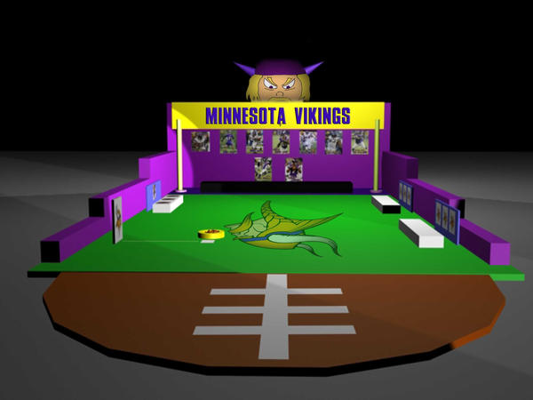 MN Vikings Trade Show Booth 3D