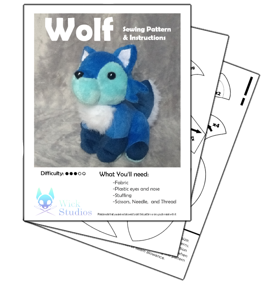 Wolf Plush Pattern by WhiskersMT on DeviantArt