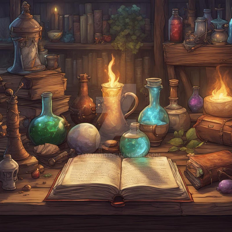 Potions Library Program Potions Book by TammiWid on DeviantArt