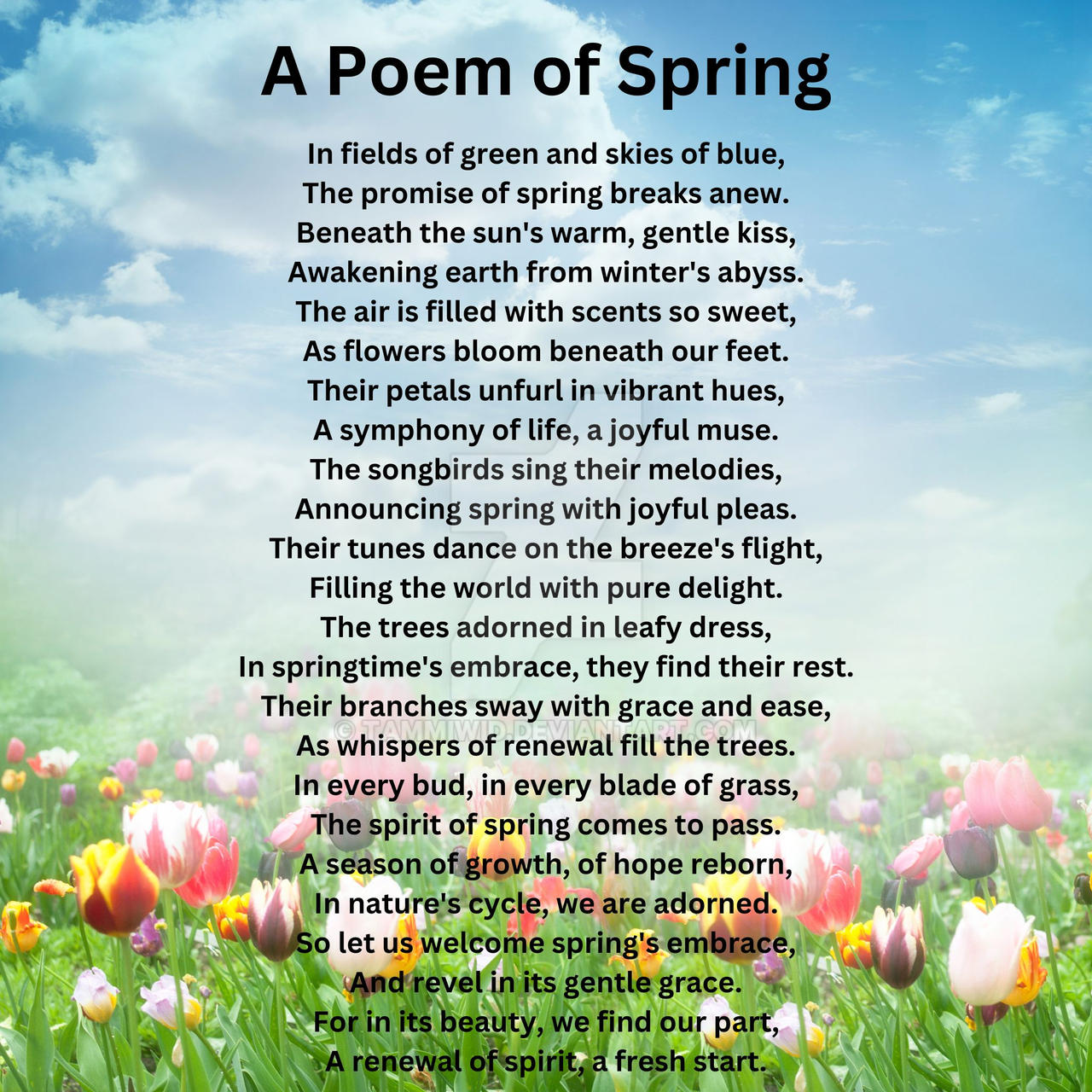 A Poem of Spring by TammiWid on DeviantArt