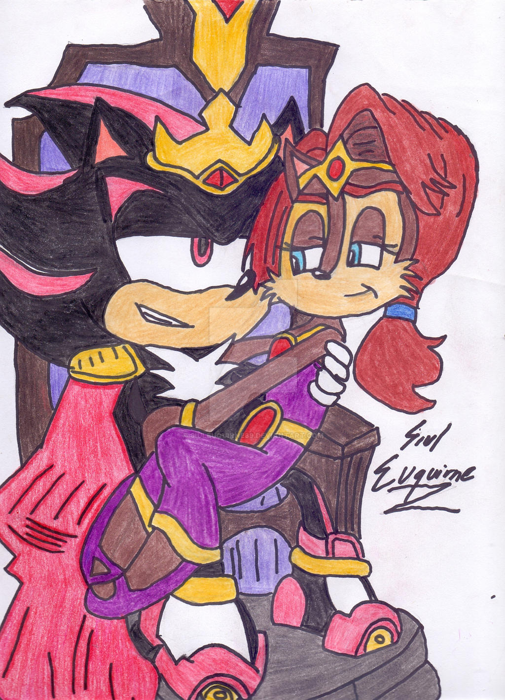 King Shadow and Queen Sally. by SiulEuquirne89 on DeviantArt.