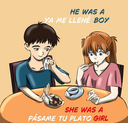 She was, he was...