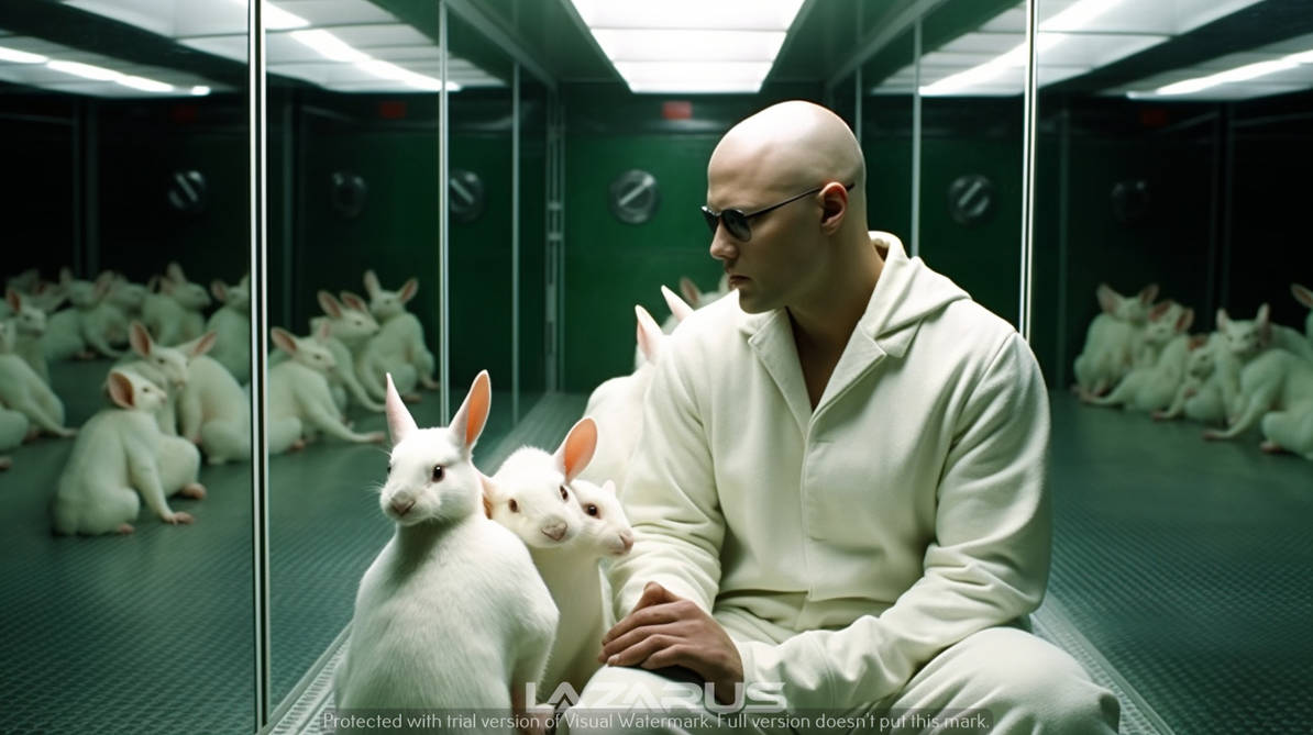 The Matrix Is A Dream Of A White Rabbit by LazarusArtist on DeviantArt