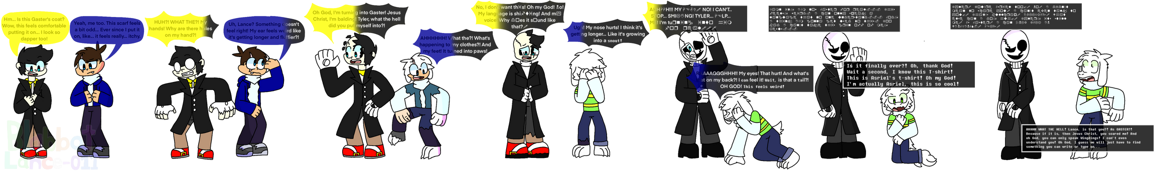 Azriel Gaster Expecting the Unexpected - Gaster and Asriel TF by BlabbotLance-011 on ...