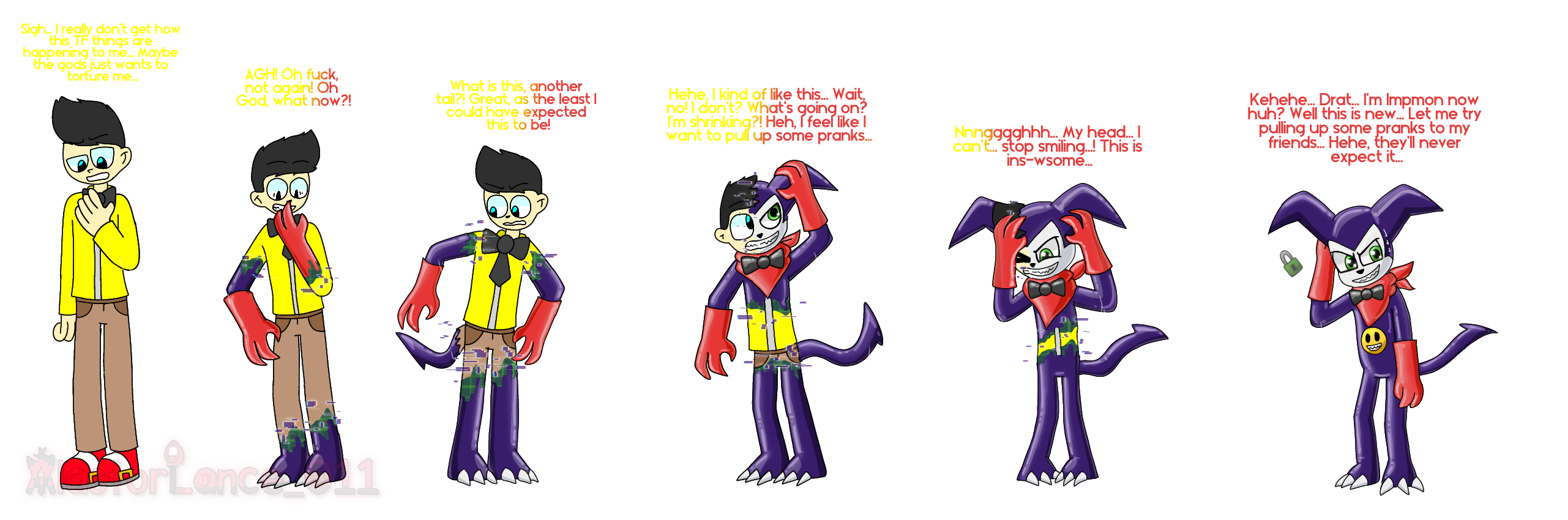 Computer Tf Human Human Prankster - Impmon TF by BlabbotLance-011 on DeviantArt