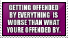 offended stamp