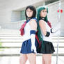 Sailor Saturn and Sailor Pluto- Time and Space