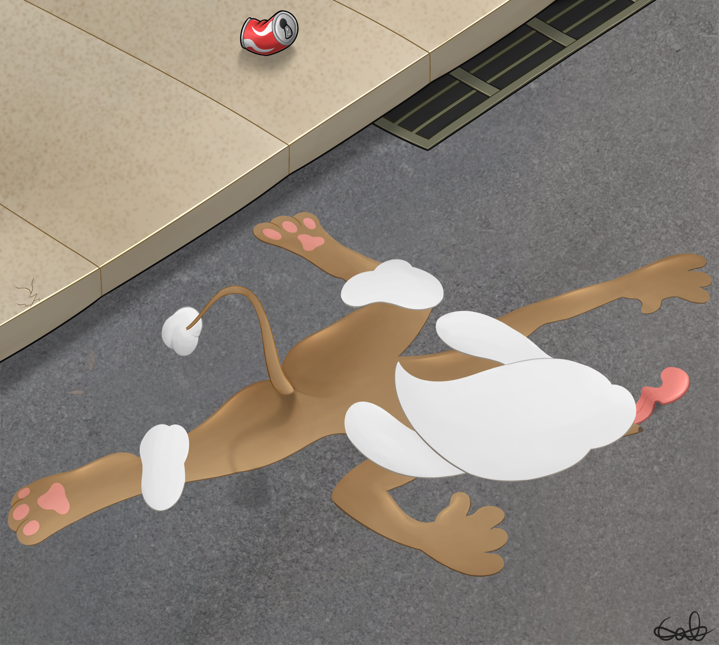 Smeared Cotton Poodle 1