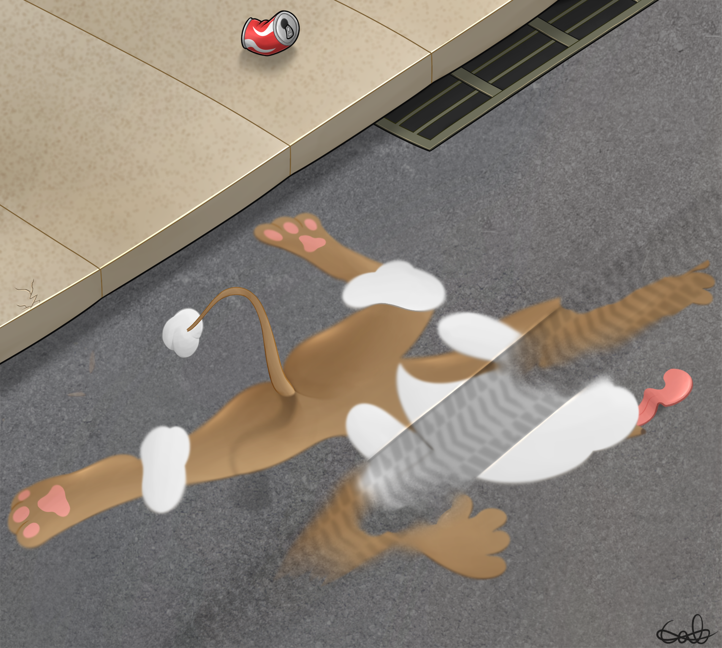 Smeared Cotton Poodle 2