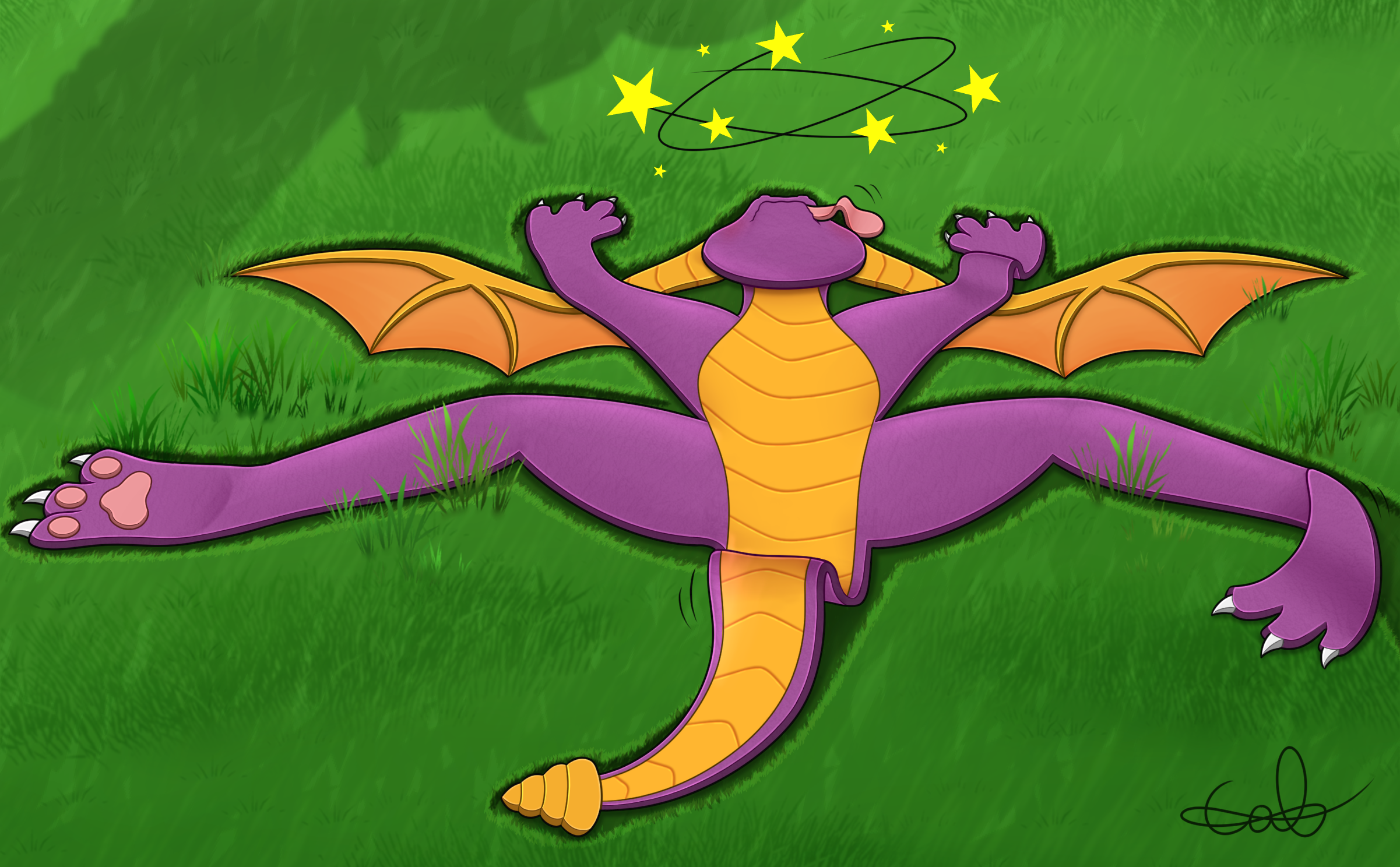 Flattened Spyro