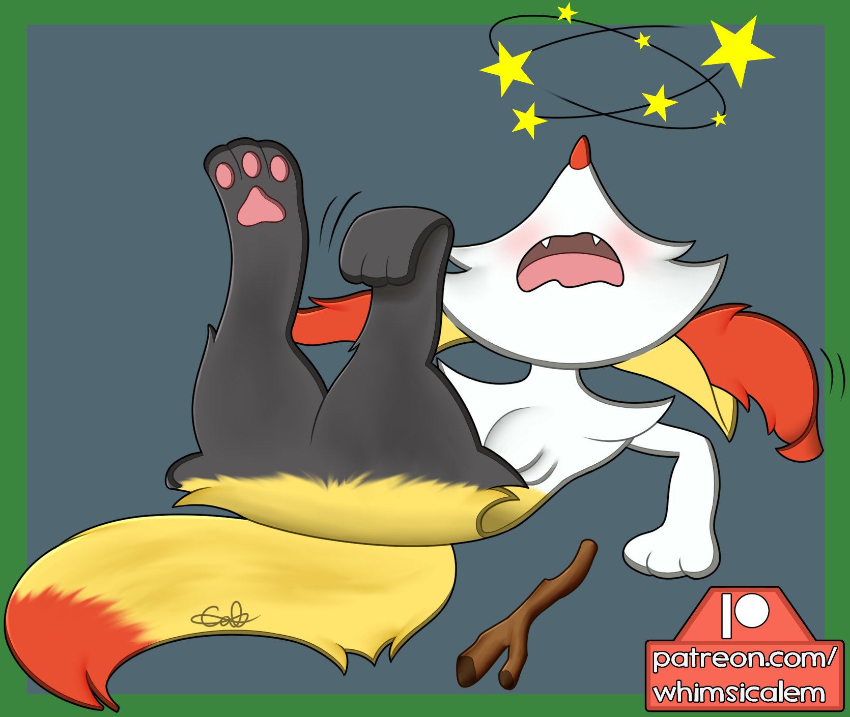 Flattened Braixen