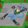 Smeared Lucario 1