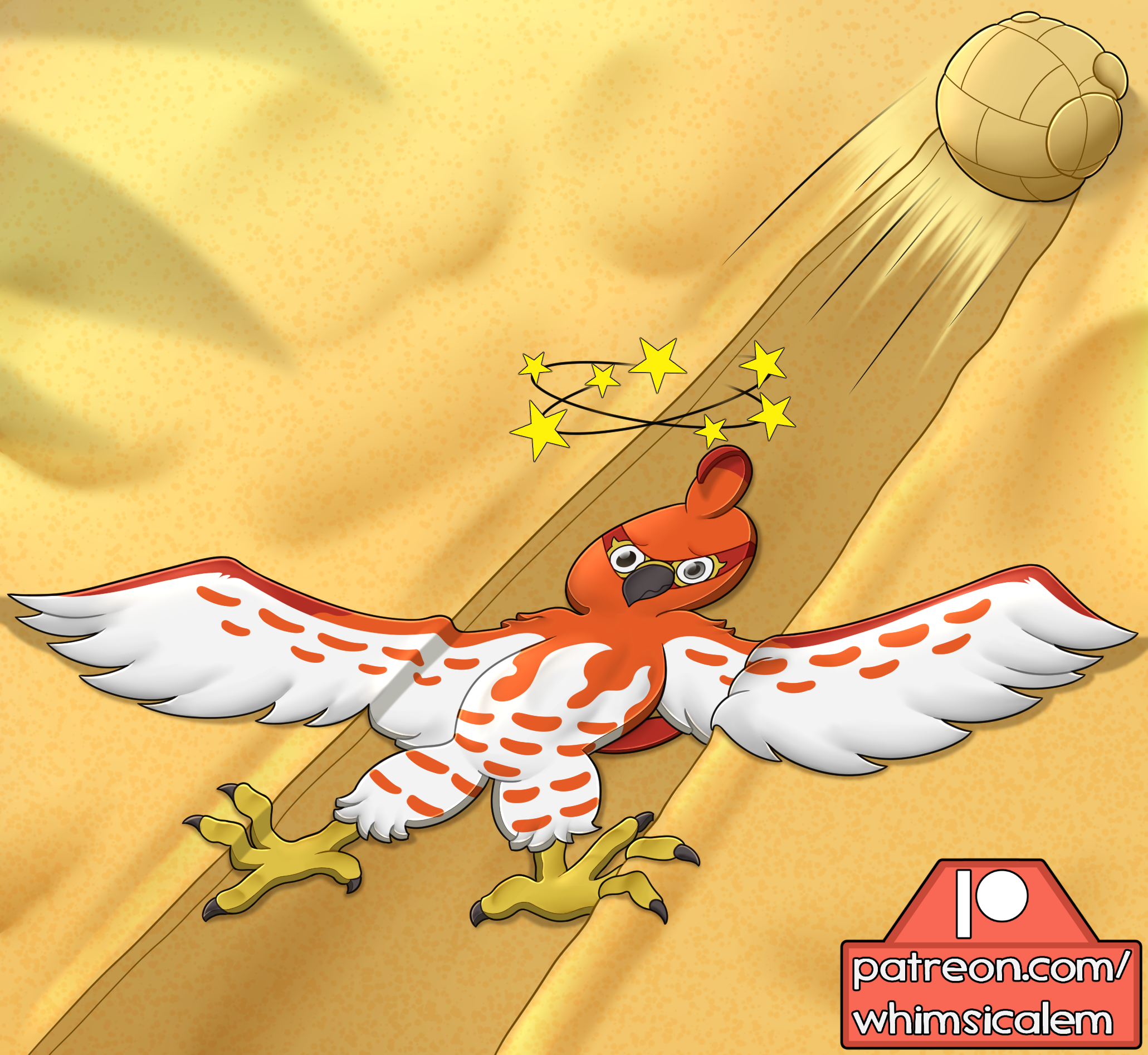 Flattened Talonflame