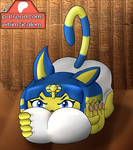 Cubed Ankha PNG by WhimsiCalem