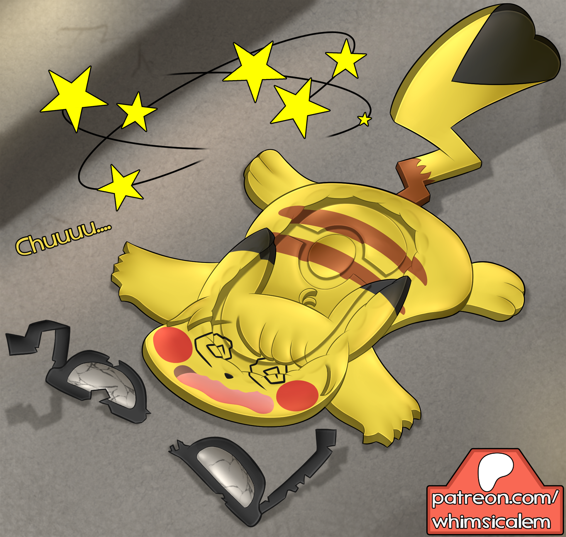 Stomped Pikachu Pancake