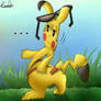 Flattened Paper Pikachu